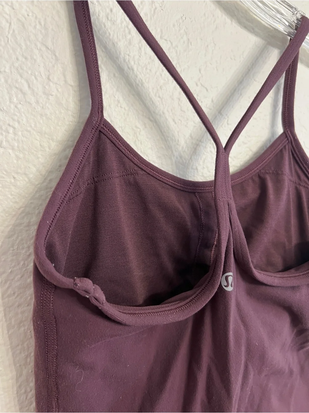 lululemon athletica Deep Plum Power Y Tank Top Size 2
